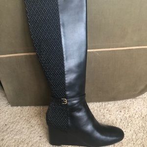 Cole Haan Lauralyn stretch wedge boot sz 9
